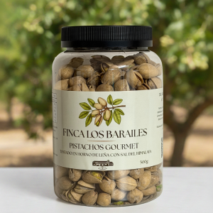 Pistacho tostado en horno de leña con sal del Himalaya 500 g